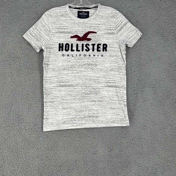 Hollister Shirts Hollister Muscle Fit White Crew Neck T Shirt 0